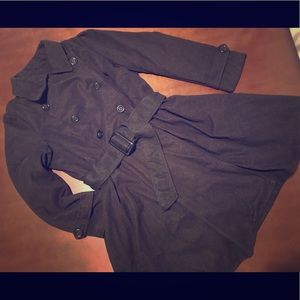 Peplum Peacoat Trench Jacket